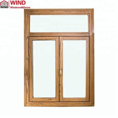 qualidade  Swing CE Certification Airtight Aluminum Clad Timber Flush Profile Casement Windows fábrica