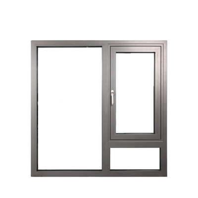 Swing China Customized Double Glazed Aluminum Frame Powder Coating Frame Balcony Window Casement Aluminum Ultra Narrow Windows Home